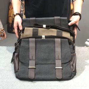Tas Selempang Pria Korean Canvas Messenger Bag - L2642