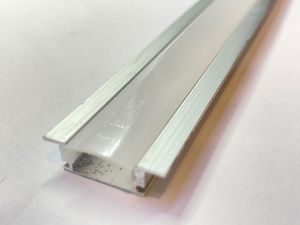 รางปีกเตี้ย/ รางปีกสูง ยาว1เมตร รางอลูมิเนียม รางปีก รางไฟLED รางไฟริบบิ้น