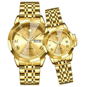 PLAYBOY Watch For Couple Waterproof Original Stainless Steel Perfume Wristwatch Anniversary Gift