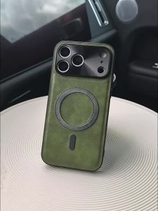 LICOERS | Magnetic Case for iPhone 18 Pro Max 18 Pro 18 Cover Mag-safe PU Leather Metal Camera Protector Soft Shockproof Shell Fundas