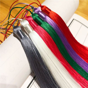 New Arrival 15cm Chinese Knot Tassel Fringe Crafts Pendant Suzhou Embroidery Hairline Rule Tassel Fringe Pendant Lantern Small Hanging Ear