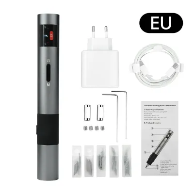 FS‑S1 Ultrasonic Cutter Cutting Frequency 3 Speed Adjustable with Titanium Alloy Blade Tip for PCB Plexiglass PVC Wood DIY