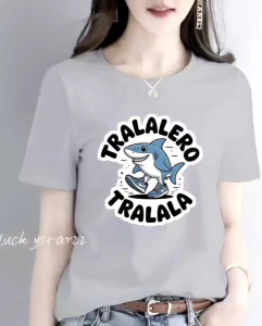 KAOS ATASAN TRALALEOCOMBED PREMIUM WANITA