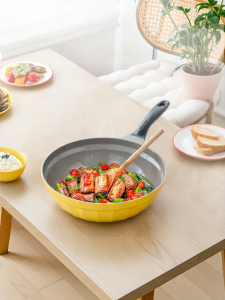 BUYDEEM | Ceramic Non-stick Flat Bottom Wok 32cm