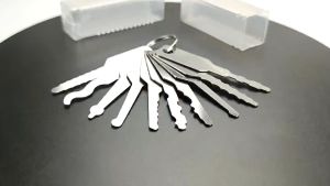COD 10pcs/Set  Door Lock Pick Quick Opener Tools Alat Pembuka Kunci Gembok Pintu Locksmith Tools Lock Pick