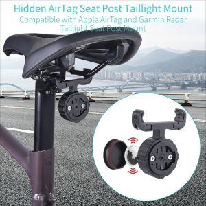 Mountain Bike AirTag Saddle Mount Road Bike Positioner Mount Garmin Radar Taillight Mount