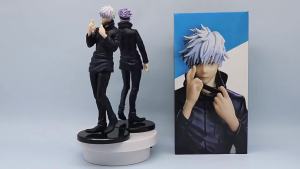 Bandai | 19cm Jujutsu Kaisen Gojo Satoru Anime Figure - PVC Action Model Statue Collectible Childrens Ornament Doll for Anime Fans