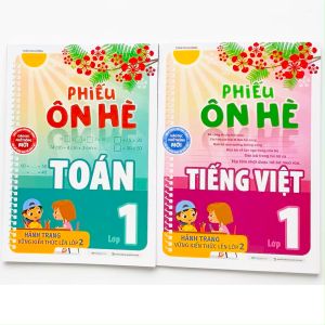 Sách Combo Phiếu ôn hè Toán và Tiếng Việt Lớp 1