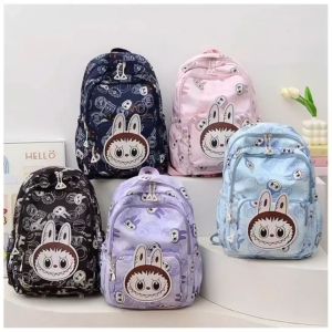 TAS RANSEL MOTIF LABUBU / TAS SEKOLAH LABUBU / TAS RANSEL ANAK SEKOLAH TK PAUD SD SMP SMA MOTIF LABUBU