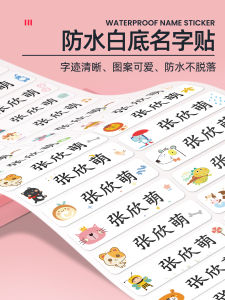 Nhãn Dán Tên Trẻ Em Chống Thấm Nước Chống Rách Chống Dầu Nhãn Dán Học Sinh Trẻ Em Nhãn Dán Trường Mẫu Giáo Nhãn Dán Theo Tên