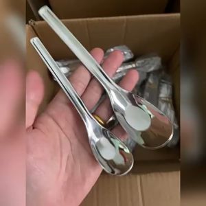 Muỗng Súp CAO CẤP Thìa Cơm Inox 304 Sâu Lòng LOẠI DÀY Tay Cầm Dài 15-17cm Muỗng Cơm Gia Đình Thìa Cơm Em Bé Nhẵn Bóng