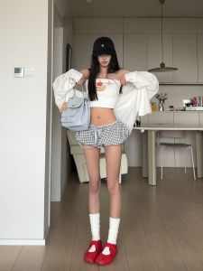 Quần Short Siêu Ngắn Họa Tiết Hoa Cúc Cạp Thấp Mùa Hè Cho Nữ Quần Dài Đến Mắt Cá Chân Phong Cách Ngọt Ngào Quần Dài Thường Ngày