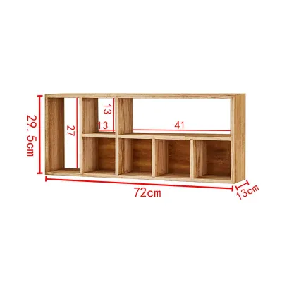 Kệ Treo Tường Hiển Thị Gỗ Thật Phong Cách Zen Nhật Bản