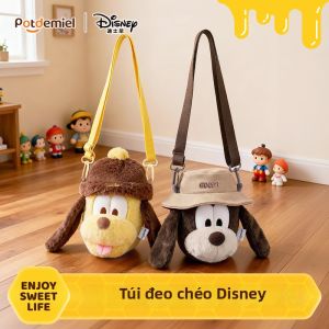 Potdemiel | Plush Goofy & Pluto Crossbody Shoulder Bag