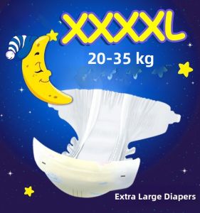 Kadala Super Large 5XL Diapers for Fat Babies And Big Kids up to 99 Pounds Night Use Urinal Pants Breathable Disposable Pads