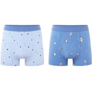 กางเกงบ็อกเซอร์ชายผ้าฝ้ายแท้ระบายอากาศได้ดี ทรงเอวกลาง ทรงสั้น ทรงบ็อกเซอร์ สำหรับเด็กและเยาวชน ฤดูใบไม้ร่วง 2024