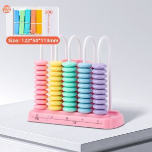 deli | Educational Counting Tool For Primary School 1-2-4 Grade 5 Rows Beads
