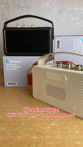 Loa Bluetooth Âm Thanh Sống Động Kết Nối Bluetooth 4.0 Pin 800mAh Nghe Nhạc Liên Tục M600