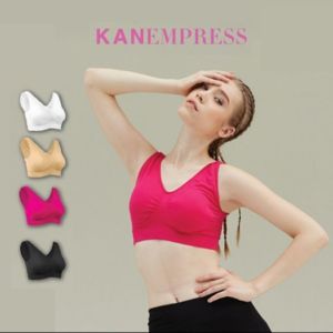 3แถม3 สปอร์ตบรา KANEMPRESS ลดล้างสต๊อกจากในห้างฯ ตัวละ 800บ. ขนาดฟรีไซส์ (ชมพู 2 ดำ 2 เนื้อ 2)