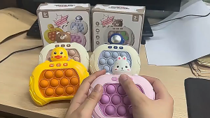 [SG Seller]Educational Breakthrough Quick Push Game Machine Consoles Decompression Toy for Children Adults Electronic Whack Mole Fidget Controller Fidgets Handheld Game