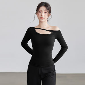 VOJ | Design Breathable Neck Slant Yoga Training T-shirt
