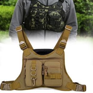 Tactical Molle Front Chest Rig Vest Bag Outdoor Sports Travel Mens FIshing Hiking Camping Trekking Training Backpack