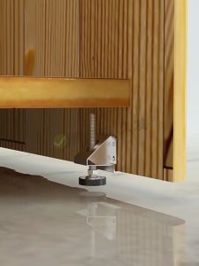 4pcs Adjustable Height Furniture Leveler Legs Metal Sofa/Cabinet Leveling Feet With Anti Slip Pad