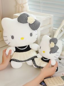 Hellokitty Sitting Posture Cat Toy Plush Doll Birthday Gift Childrens Comfort Hello Kitty Doll Soft PP Cotton Stuffed Toy