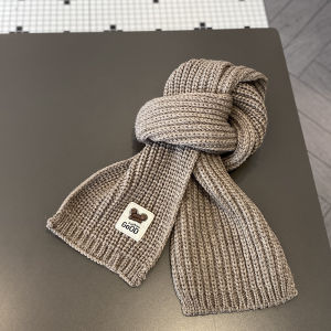 Childrens Knitted Hat Scarf Set Warm Winter Knitwear Boys Girls Overhead New Style Korean Version Hat Glove Scarf Combo