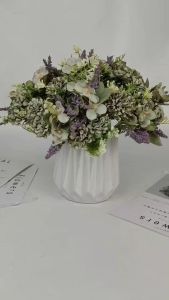 Pom-Pom Vintage Cabang 5 Bunga Anyelir Carnation Artifisial / Dekorasi Wedding atau Pelaminan / Import Home Decor / Dekorasi Ruangan Artificial Dekorasi Termurah Bunga Plastik Palsu