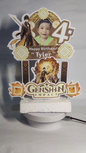 Zhongli - Personalized Genshin Cake Topper