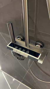 [✅SG Ready Stock]  Premium full-function shower kit with water power self-generation tech piano one-key switching and real-time temperature digital screen. Equipped with four independent water outlets to meet bathing cleaning