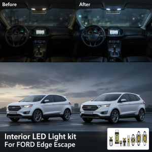 For FORD Edge Escape SUV 2001 2003 2005 2008 2009 2012 2013 2015 2018 2019 2020 Car Interior Light LED Kit White Canbus