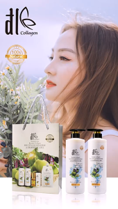 Dầu gội xả bưởi bồ kết ĐL ĐLE Grapefruit 850ML phục hồi chống rụng kích mọc tóc