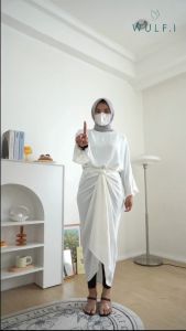 Wulfi Kaftan Mawaddah White All Size