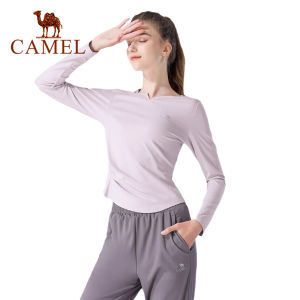 Cameljeans ชุด2ชิ้นสำหรับชุดโยคะวิ่งกลางแจ้งแขนกุดสำหรับผู้หญิงชุดฟิตเนสชุดกีฬาฤดูใบไม้ร่วง