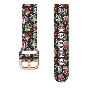 18mm 22mm 20mm Watch Strap for Samsung Galaxy Watch 7 6 5pro/4/Classic Silicone Printed Bracelet for Amazfit GTR-GTS 4-3-2e Band