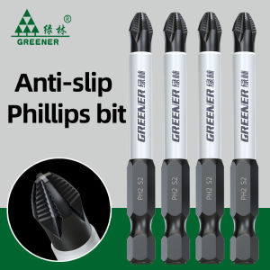 GREENERY Non-slip Shockproof Phillips Impact Bits Magnetic Screwdriver Bit Set Hex Shank Cross Impact Driver Bit for Power Drill