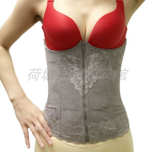 Postpartum Thin Zipper Abdomen Belt Waist Trainer Protective Waistband No Roll Edge Shapewear Belly Wrap Support Band