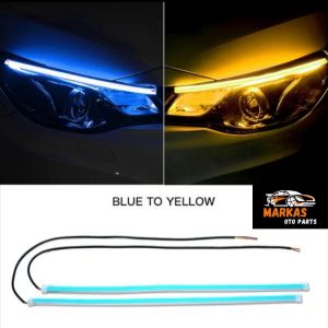 Lampu Led Alis DRL 30cm Welcome Light Sein Running Strip Fleksibel Waterproof Sign Sen Jalan 2pcs (1set)