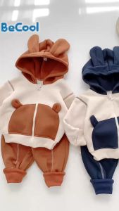 Bộ Áo Khoác Quần Nỉ Thu Đông SUMO CITY Cho Bé Từ 6-28kg