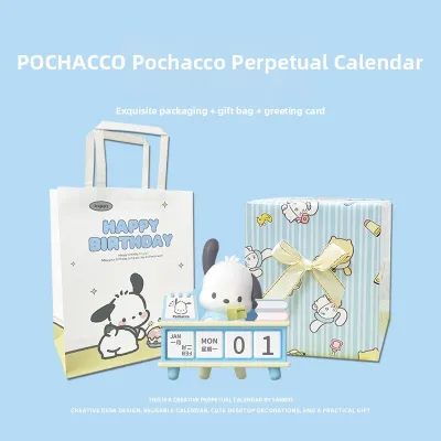 QIANGMI | Cute Dog Design Perpetual Calendar Desk Accessory