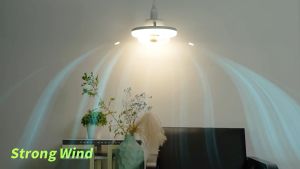 Lampu Kipas Angin Plafon Oskilasi 360 Derajat Remote Control B22 3000-6000k Untuk Belajar Dan Tidur