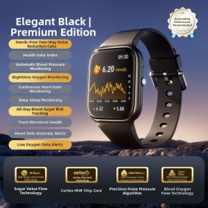 DiDO | Health Monitoring Smart Call Watch Blood Pressure Glucose Heart Rate Sleep Oxygen