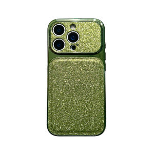 Luxury Sparkle Glitters Electroplated Phone Case for iPhone 17 16 15 14 13 Pro Max Large Window Camera Protectors Back Cover
