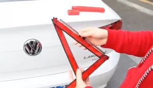 WARNING SAFETY TRIANGLE UltraFlex Genuine Foldable E-MARK Certification Reflection Up To 500 meters Warning Board Tiga