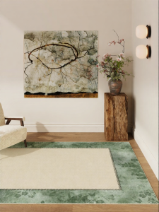 YUNHAOBUYI | Green Retro Vintage Large Area Carpet
