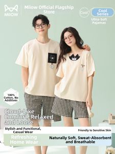 MiiOW | Cotton Couple Summer Short Sleeve New Cute Pajama Set