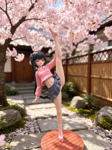 Bandai | Lolicon Leg-lifting Kisaki Anime Game Peripheral Models Trendy Toys Anime Figurines Table Decorations and Birthday Gifts