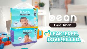 [Bundle of 2] bean Cloud Fit Diapers Small (4-8 kg) - 60 pcs